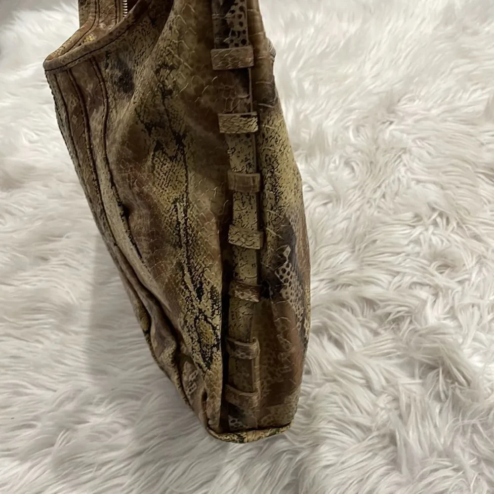 𝅺Jessica Simpson Faux Leather Reptile Print Hobo Bag